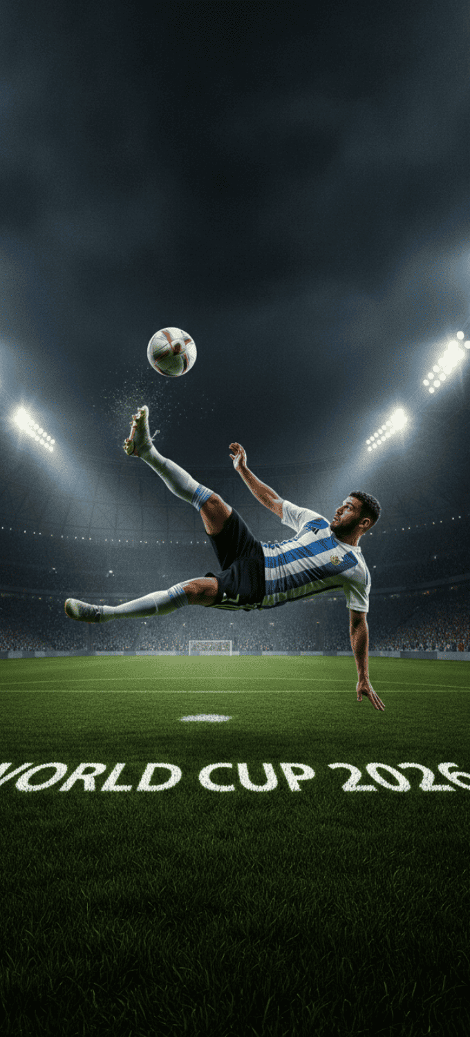 Hình nền World Cup điện thoại chủ đề đội bóng năng động