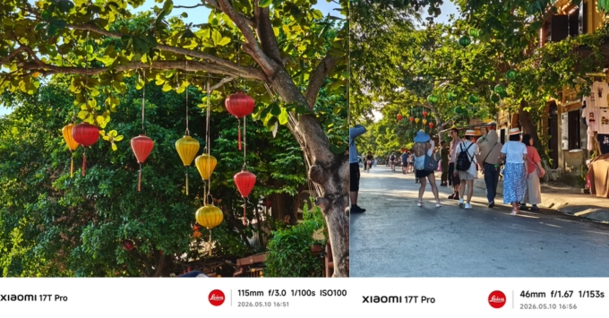 Cụm ba camera Leica sau 50MP hỗ trợ chống rung OIS của Xiaomi 17T Pro