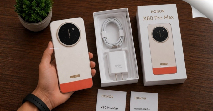 Thiết kế Honor X80 Pro Max với chức năng kháng nước IP69K