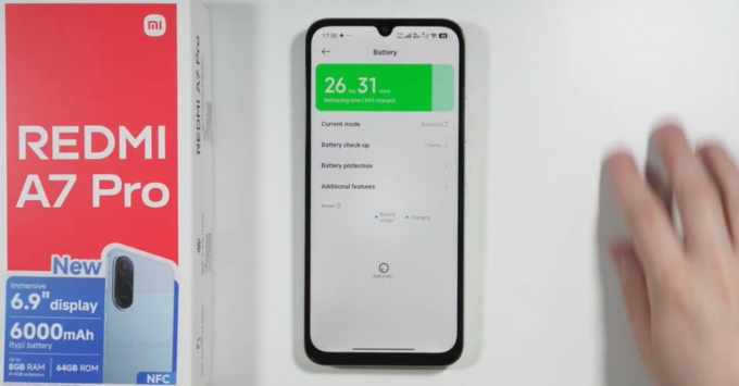 Redmi A7 Pro về dung lượng pin