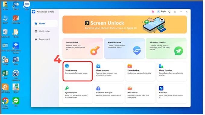 bước 4: khôi phục lịch sử cuộc gọi đã bị xóa trên iPhone bằng Phone Rescue