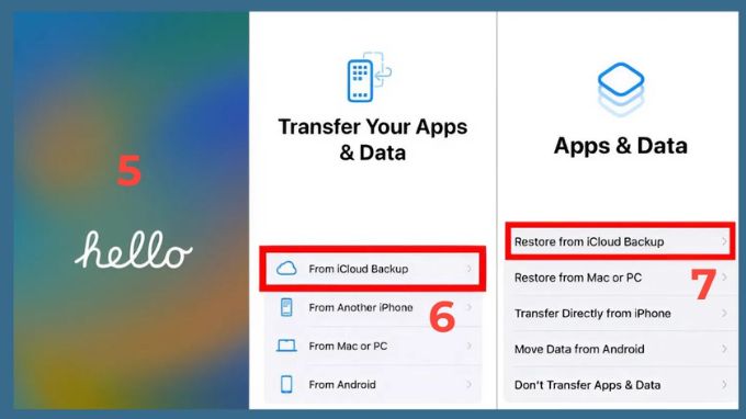 bước 3:  lấy lại nhật ký cuộc gọi đã bị xóa trên iPhone từ bản sao lưu iCloud hoặc iTunes