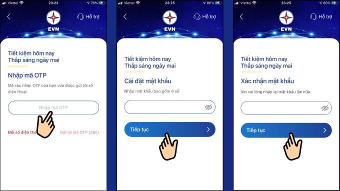 bước 2: Hướng dẫn xem tiền điện hàng ngày với app Epoint EVN