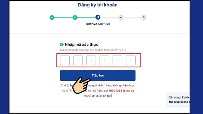 bước 4: Hướng dẫn xem tiền điện hàng ngày trên trang web EVNHANOI