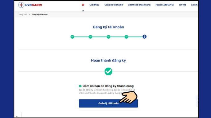 bước 6: Hướng dẫn xem tiền điện hàng ngày trên trang web EVNHANOI
