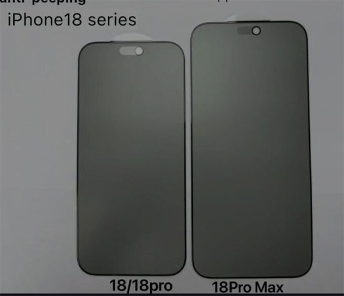 Hình ảnh rò rỉ miếng dán màn hình iPhone 18 Pro cho thấy điều gì?