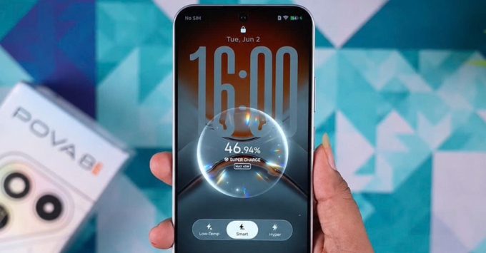 So sánh chế độ sạc OnePlus Turbo 6X Pro vs Tecno Pova 8