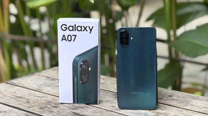 thiết kế của Samsung Galaxy A07
