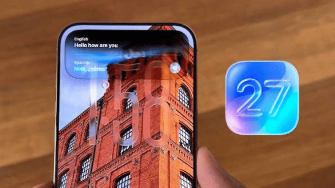 Thanh trượt tùy chỉnh Liquid Glass trên iOS 27