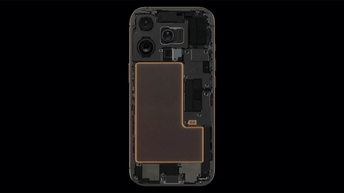 Thiết kế nội thất iPhone 18 với không gian pin mở rộng nhờ bỏ SIM