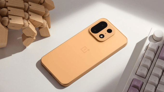 Thiết kế OnePlus Turbo 6X Pro mặt lưng kính phẳng màu cam