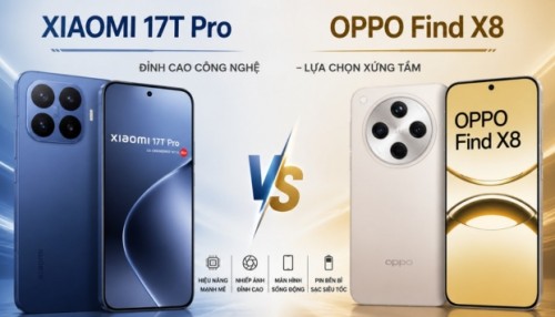 So sánh Xiaomi 17T Pro vs OPPO Find X8: Đâu là model dành cho bạn?