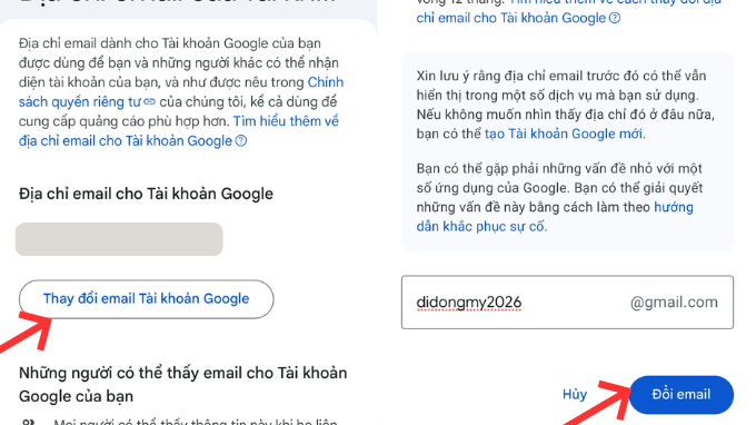 Truy cập phần quản lý tài khoản Google nhanh chóng