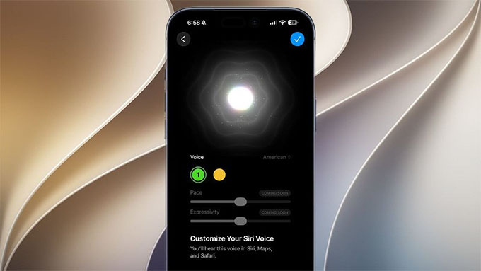 Tùy chỉnh giọng nói Siri với hai mục mới