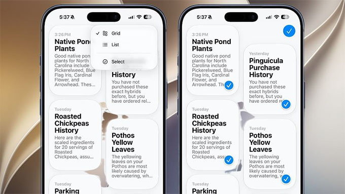 Xóa nhiều cuộc trò chuyện cùng lúc trong ứng dụng Siri