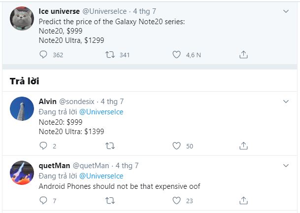 Giá Galaxy Note 20 và Note 20 Ultra rò rỉ, cho thấy đây là model dòng Note đắt nhất từ trước đến nay