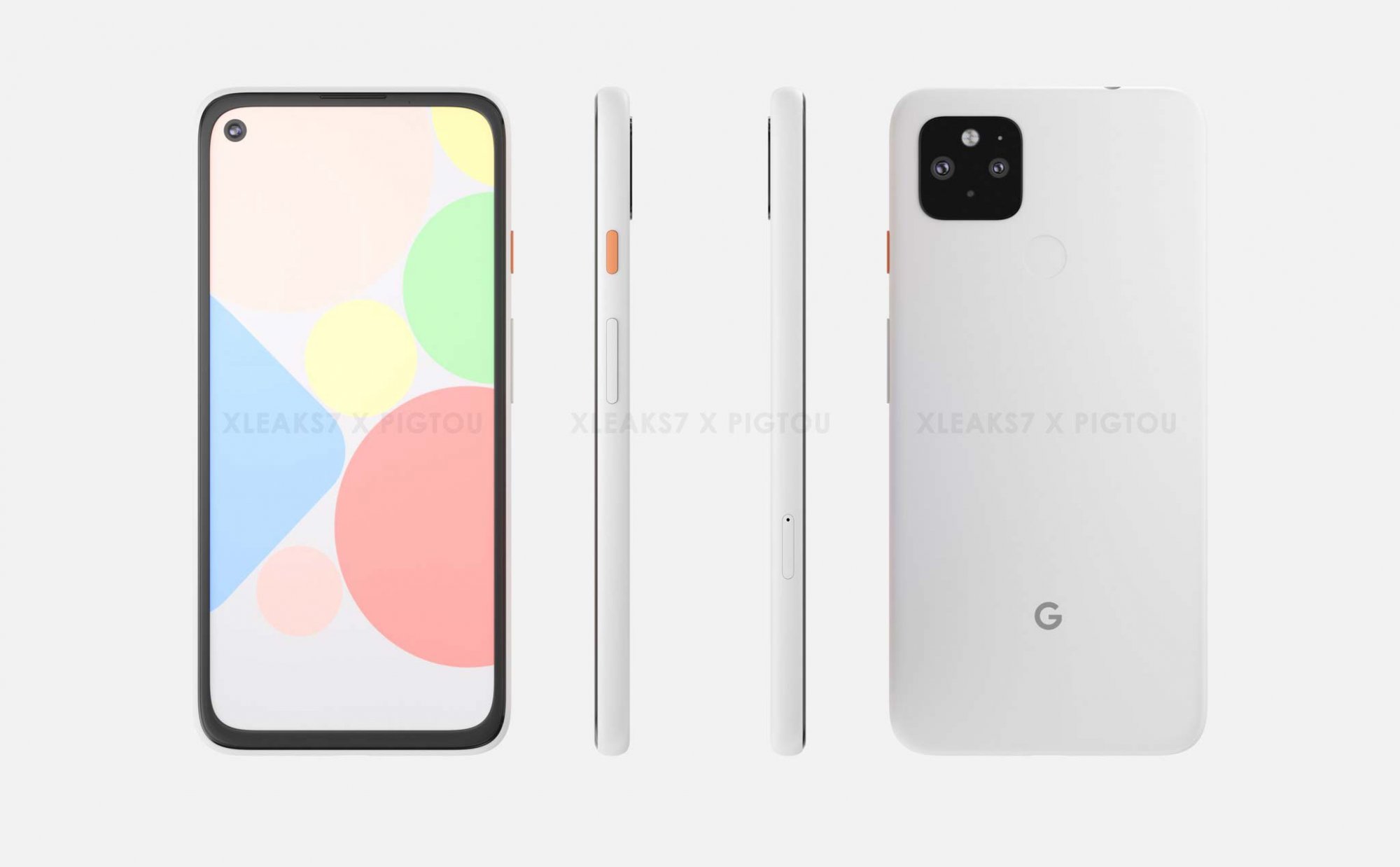 ảnh render google pixel 4a