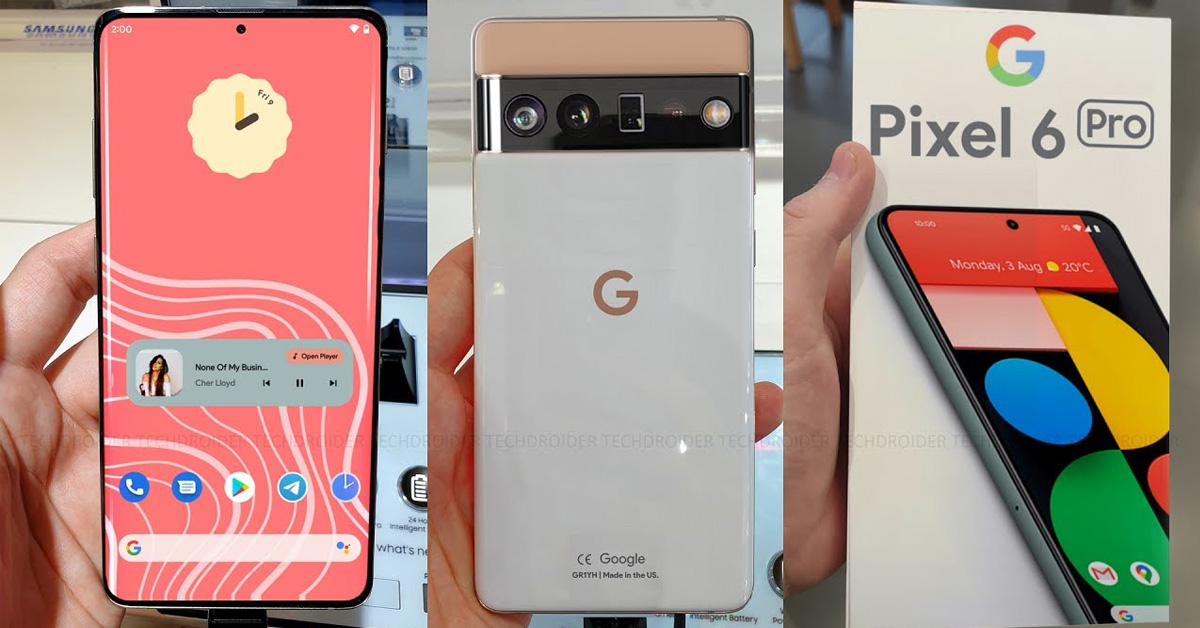 Hình ảnh thực tế Google Pixel 6 Pro lần đầu xuất hiện với thiết kế cực đẹp
