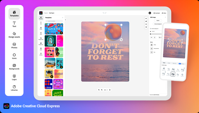 Cách tải Photoshop miễn phí trên máy Mac bằng ứng dụng thay thế Adobe Express