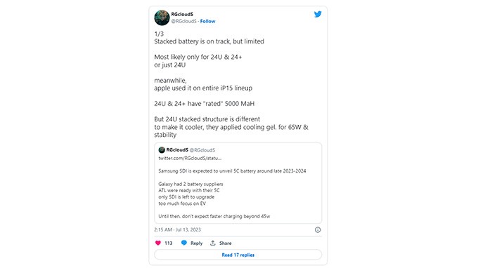 Galaxy S24 series sẽ có sạc nhanh 65W