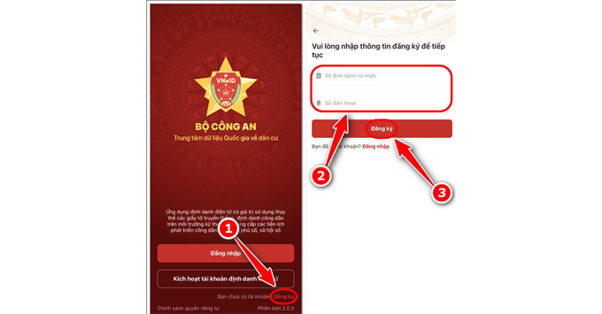 Cách đăng ký CCCD online cập nhật thông tin trên VNeID tải app
