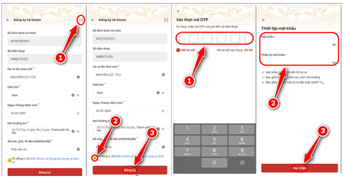 Cách đăng ký CCCD online cập nhật thông tin trên VNeID đăng ký