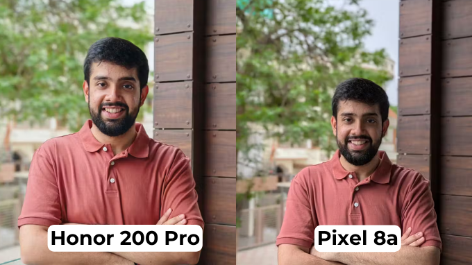 So sánh ảnh chụp chân dung trên Pixel 8a và Honor 200 Pro