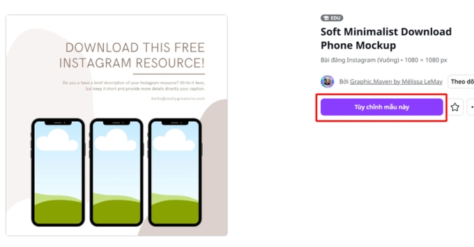 Cách chèn ảnh vào mockup canva