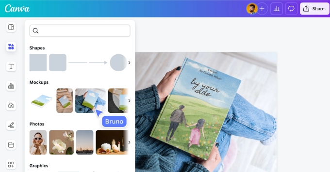 Cách sử dụng mockup canva