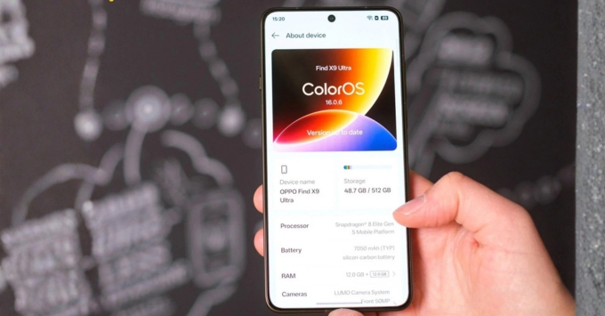 Điện thoại OPPO Find X9 Ultra 512GB cũ vận hành mượt mà tựa game nặng nhờ chip Snapdragon 8 Elite Gen 5.