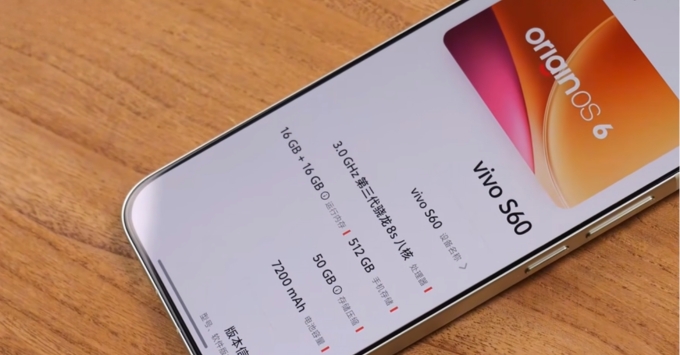 Vivo S60 chạy Android 16 và giao diện OriginOS 6