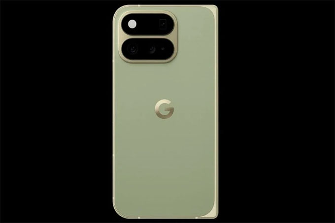 Rò rỉ hình ảnh Google Pixel 11 Pro Fold với tông màu 'pine' mới, camera thiết kế lại