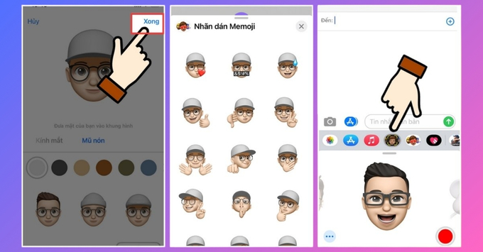 Lưu Memoji làm ảnh đại diện để sử dụng làm icon trên iPhone