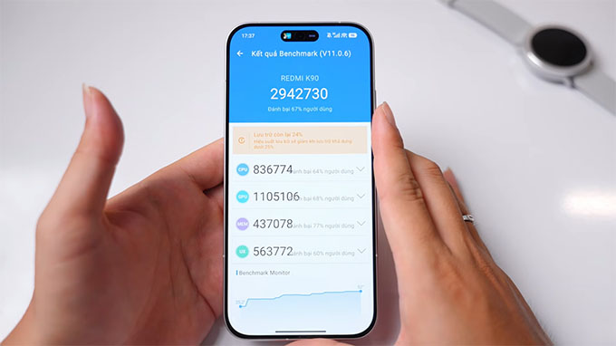 Cấu hình Redmi K90 được trang bị chip Snapdragon 8 Elite 3nm