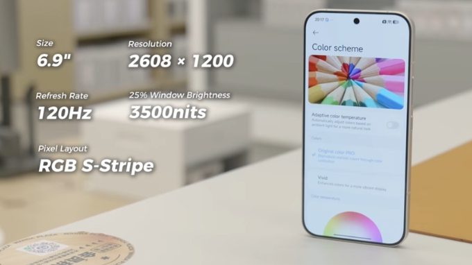Điện thoại Xiaomi 17 Max sỡ hữu màn hình 6.9 inch