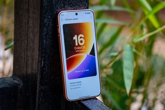 Điện thoại Find X9s chạy ColorOS 16.1
