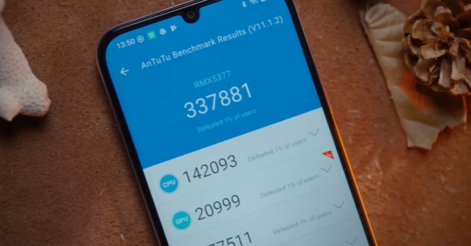 Điểm hiệu năng AnTuTu Benchmark của chip Unisoc T7250 trên Realme C100i