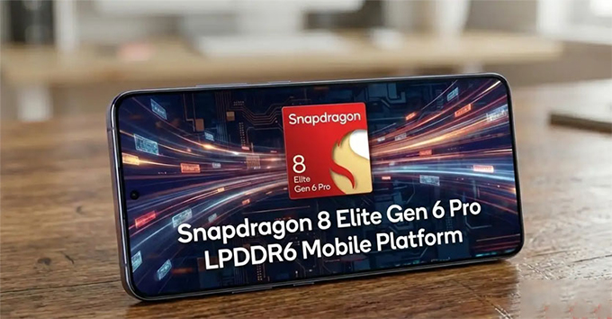 Snapdragon 8 Elite Gen 6 Pro được cho là hỗ trợ cả LPDDR5X lẫn LPDDR6