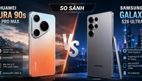 So Sánh Huawei Pura 90s Pro Max và Samsung Galaxy S26 Ultra: Nên Mua Máy Nào 2026?
