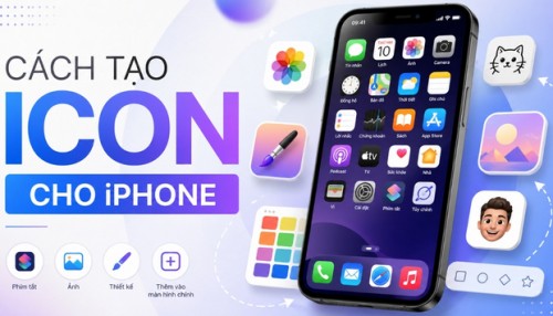 Cách tạo iCon cho iPhone đẹp, độc đáo bằng phím tắt, Micon.io và X Icon Changer