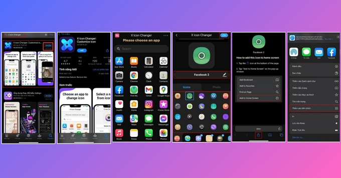Tùy chỉnh icon ứng dụng bằng X Icon Changer trên iPhone
