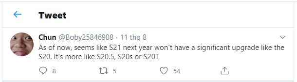 Galaxy S21 sẽ khiến người dùng thất vọng bởi thông tin này