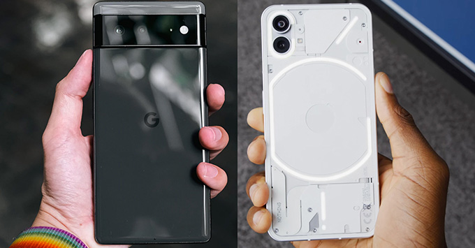 So sánh Nothing Phone (1) với Google Pixel 6a: 'iPhone 12 remake' liệu có đánh bại ông hoàng Android?