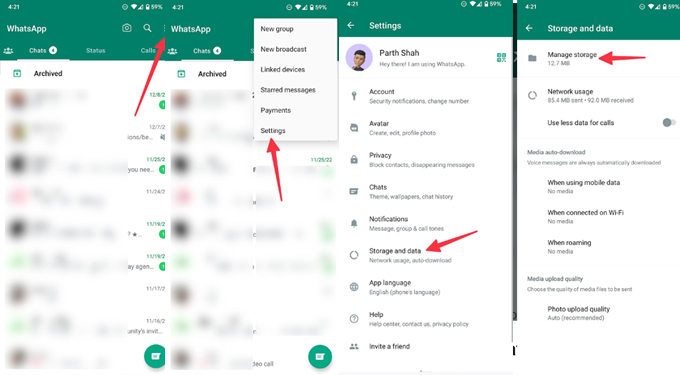Cách xóa thư rác bị spam trên WhatsApp cho Android