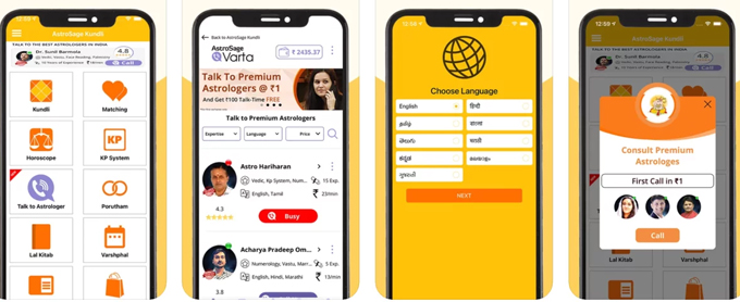 Ứng dụng xem tử vi tốt nhất năm 2023 Astrosage Kundli