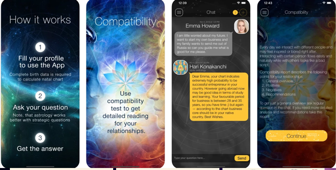 Ứng dụng xem tử vi tốt nhất năm 2023 Chaturanga Astrology