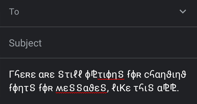 Cách thay đổi phông chữ trên điện thoại Android tùy chọn khác