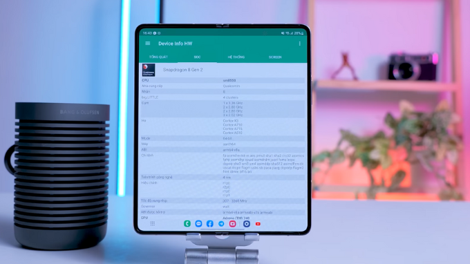 Sức mạnh xử lý đáng ca ngợi của Galaxy Z Fold 5 512GB