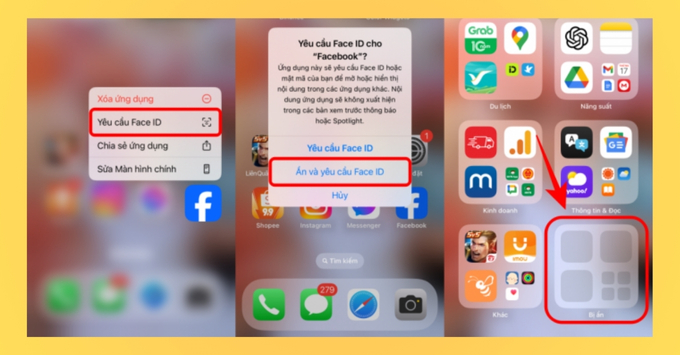 Hệ thống bảo mật hiện đại của iPhone Ẩn và khóa ứng dụng nhạy cảm