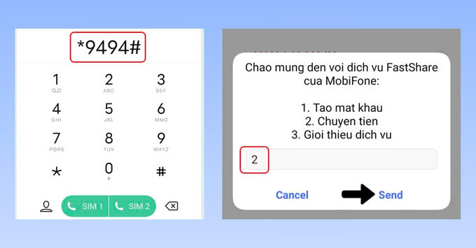 Cách sử dụng dịch vụ chuyển tiền MobiFone